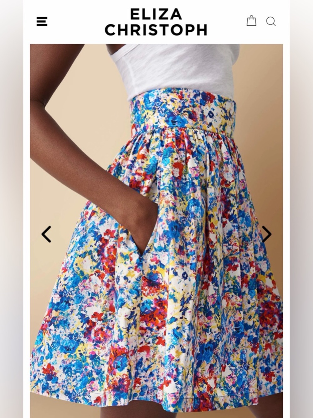 Ladies, Eliza Christoph Printed Skirt — image 2 of 7